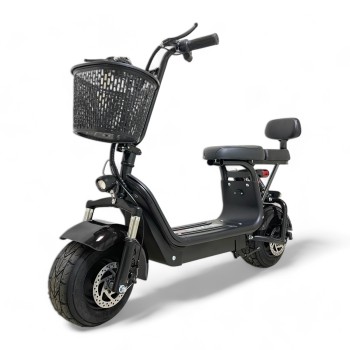 Электроскутер CityCoco WOLONG C1 PRO 48V 11Ah 800W Черный